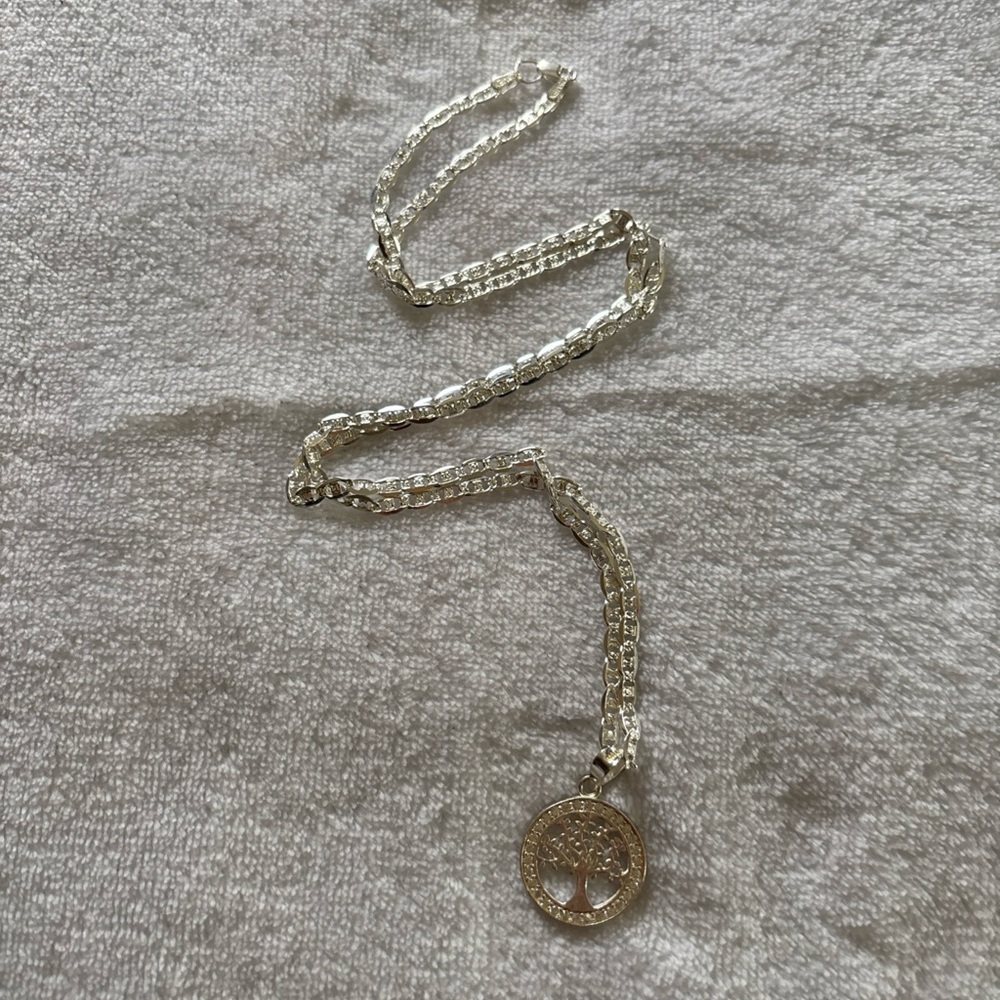 Silver Tree Pendant Necklace